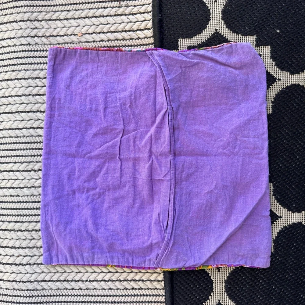 Vibrant Floral Square Pillowcase